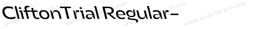 CliftonTrial Regular字体转换